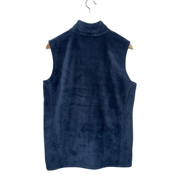 Columbia Boys' XL 18/20 Steens Mountain Fleece Vest Navy Blue Full Zip Outdoors - Picture 4 of 12